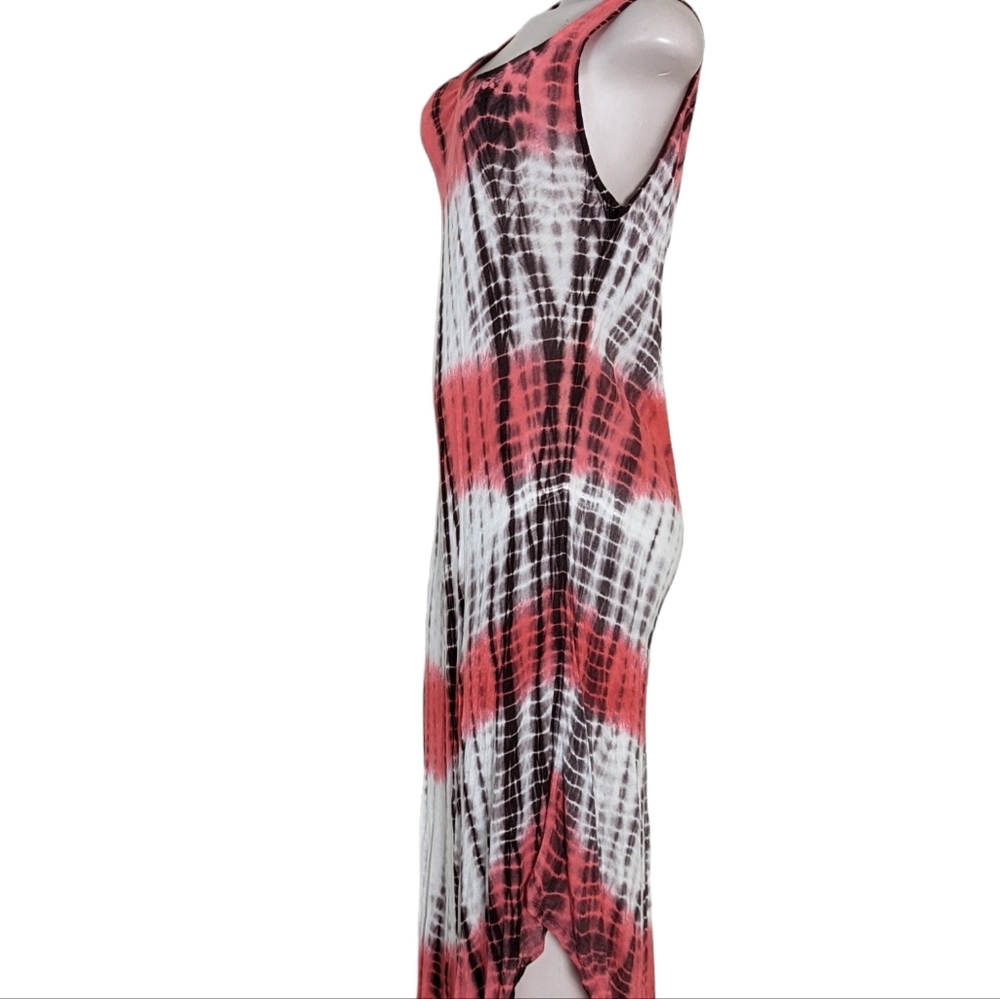 Boho Tie Dye Maxi Dress Size L - Picture 4 of 5